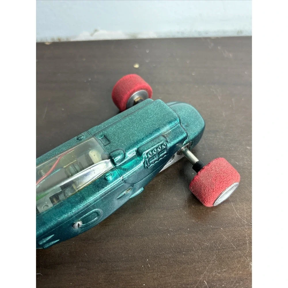 VINTAGE Atomic Green Slot Car‎ Space Age Dome Top DM Special Wheels RARE